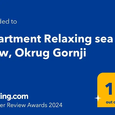 Apartment Relaxing Sea View, *